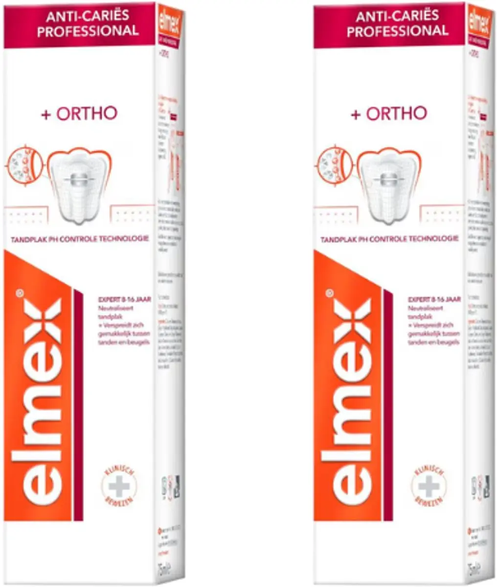 Elmex Anti-Cariës Ortho Tandpasta 150ml (2x75ml)