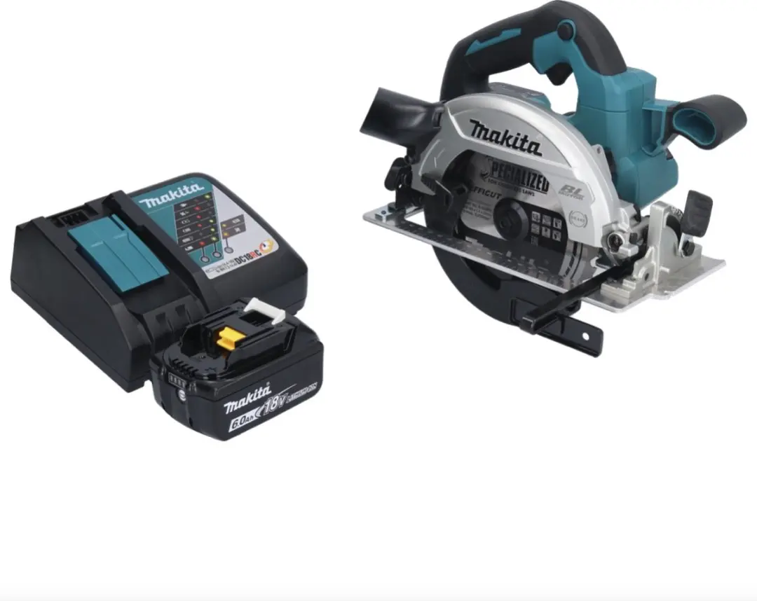Makita DHS661RG1 Accu-handcirkelzaag 18V 165mm - 6,0Ah + Oplader
