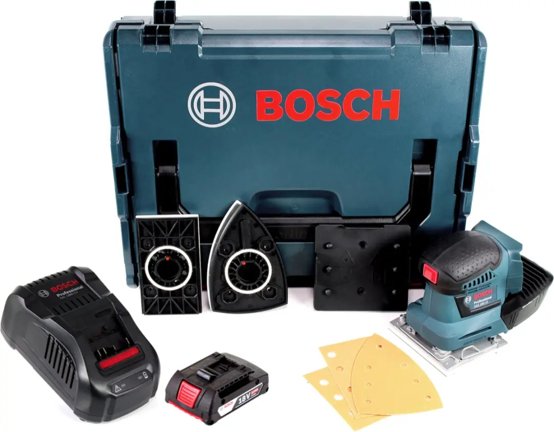 Bosch Professional GSS 18V-10 Accu-Excentrische Schuurmachine - 18V - 2,0 Ah - met accu & oplader
