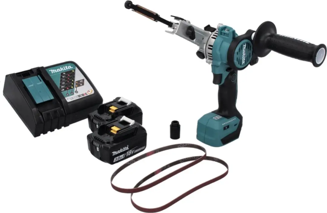 Makita DBS 180 RF Accu-bandvijl 18V - 2x 3.0Ah + Lader