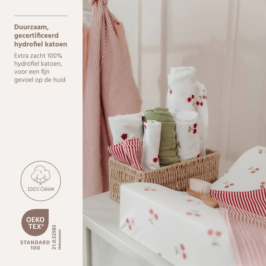 Meyco Baby Girly Garden Hydrofiele Doeken 70x70cm - 3 Stuks