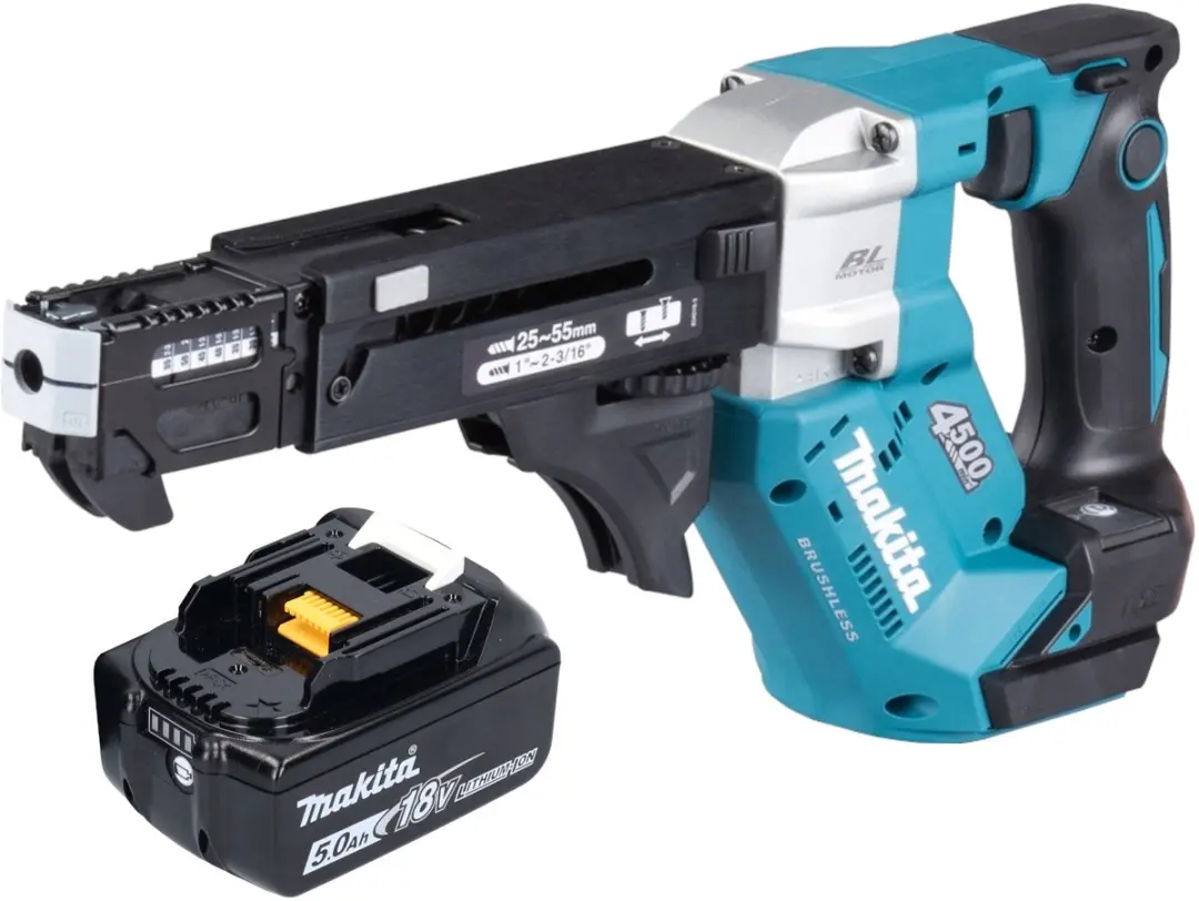 Makita DFR552T1 Accu-Magazijnschroevendraaier 18V 25-55mm