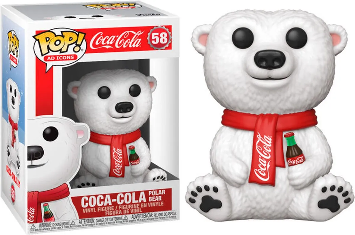 Funko POP! Coca-Cola Polar Bear Verzamelfiguur - 9 cm - Multicolor