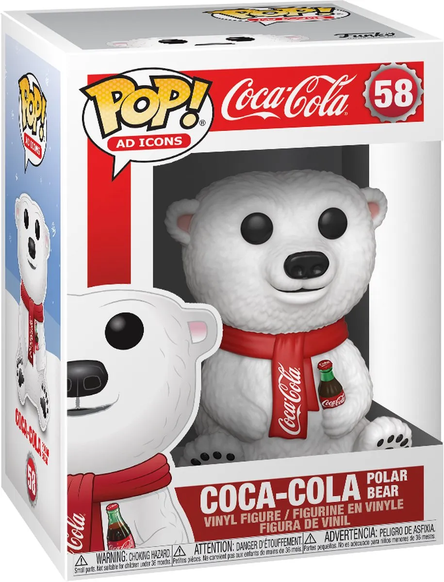 Funko POP! Coca-Cola Polar Bear Verzamelfiguur - 9 cm - Multicolor