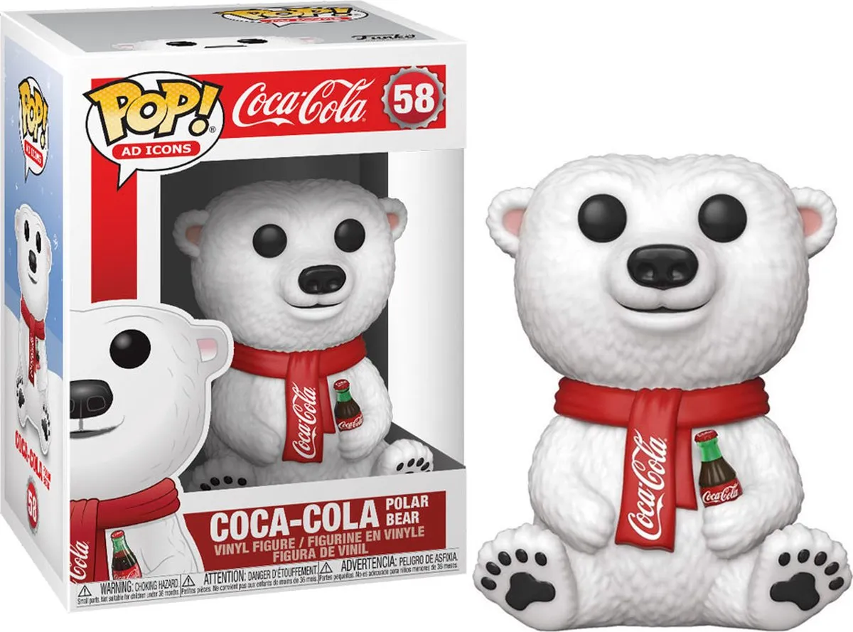 Funko POP! Coca-Cola Polar Bear Verzamelfiguur - 9 cm - Multicolor