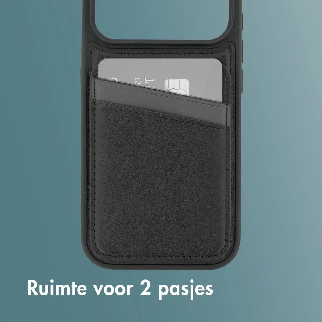 Imoshion Hoesje iPhone 17 Pro - Backcover met kaarthouder - Zwart