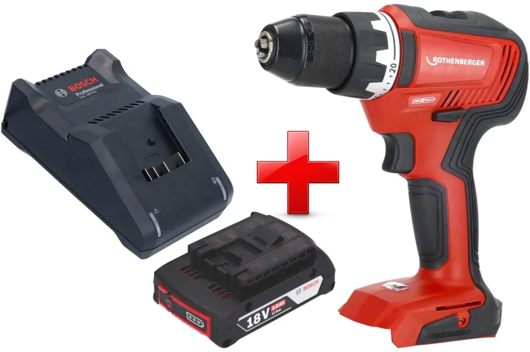 Rothenberger RO DD55 Accuboormachine 18V 55Nm Brushless