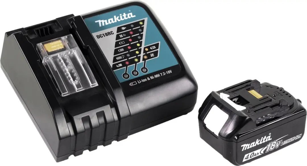 Makita DGA519RM1 Accu Haakse Slijper 18V 125mm Brushless - 4.0Ah + Lader