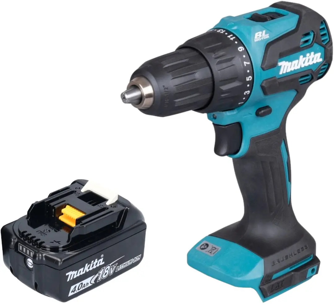Makita DHP490M1 Klopboormachine 18V 65Nm Borstelloos