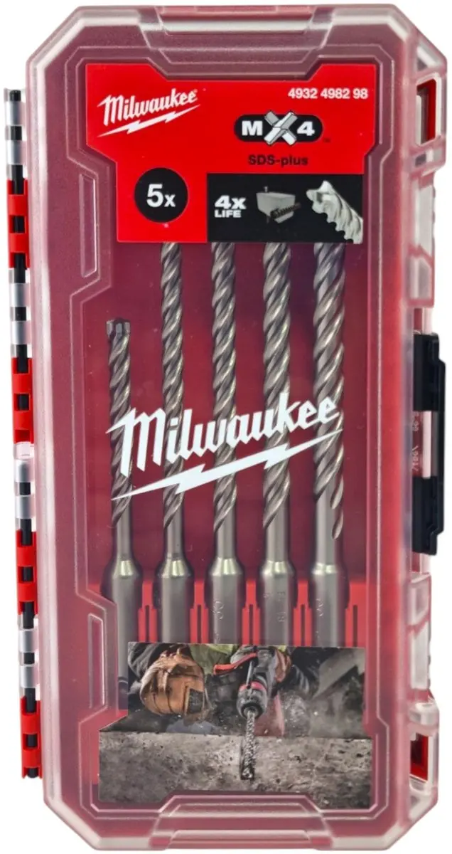 Milwaukee SDS Plus MX4 Boorset 5-delig 4932498298
