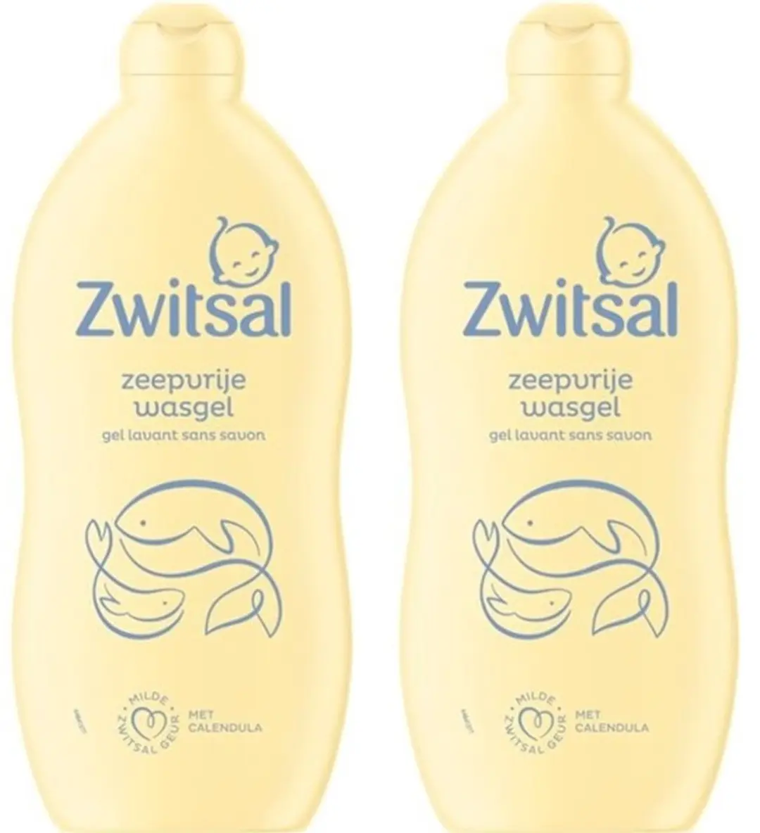 Zwitsal Zeepvrije Wasgel Baby 2x700ml