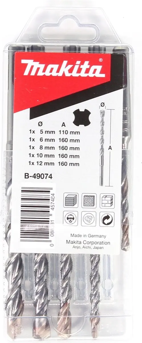 Bosch Professional GBH 18V-26 F Accu-boorhamer SDS-Plus - 2,6J - L-Boxx met 5 VPlus-boorhamers