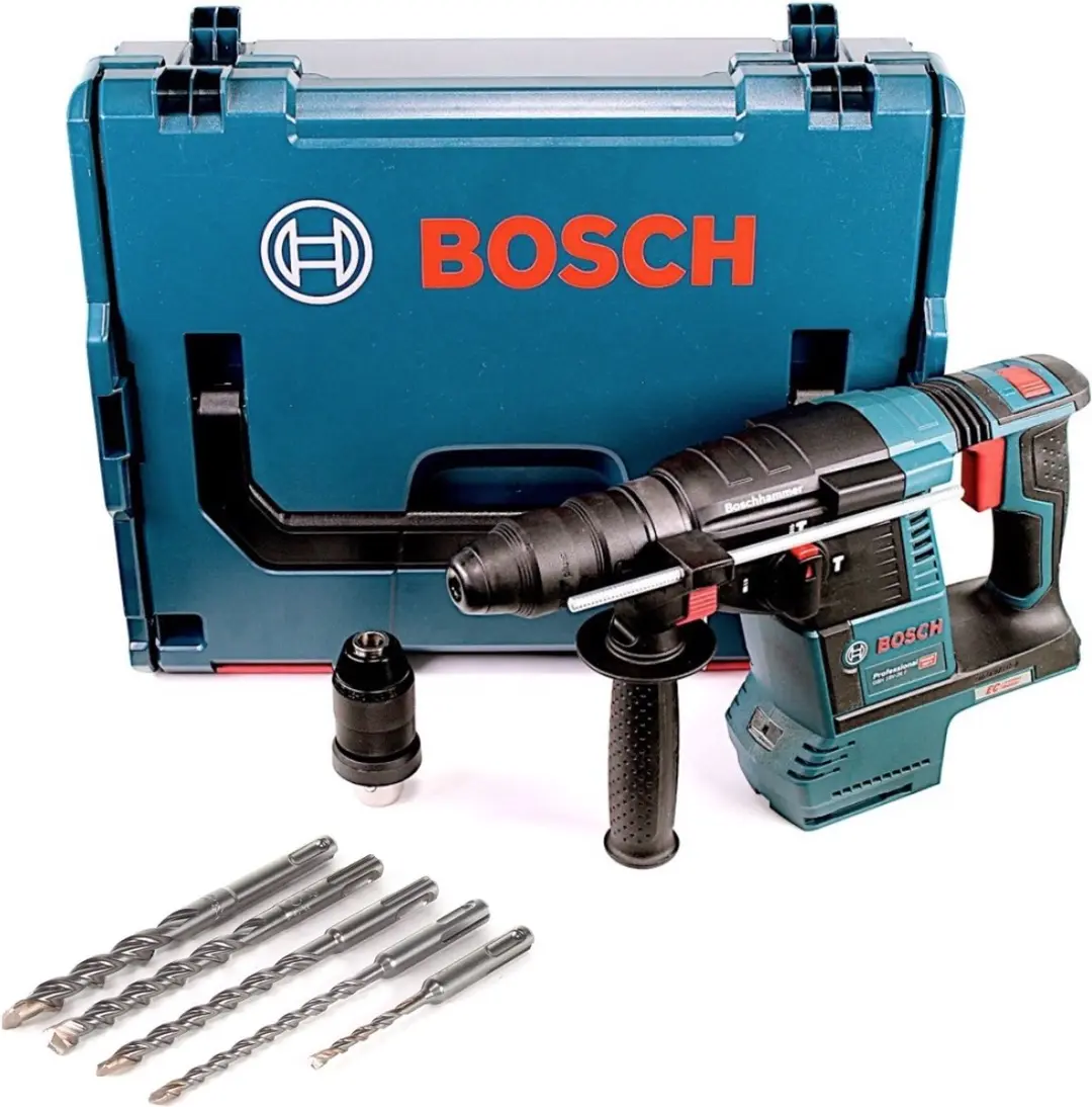 Bosch Professional GBH 18V-26 F Accu-boorhamer SDS-Plus - 2,6J - L-Boxx met 5 VPlus-boorhamers