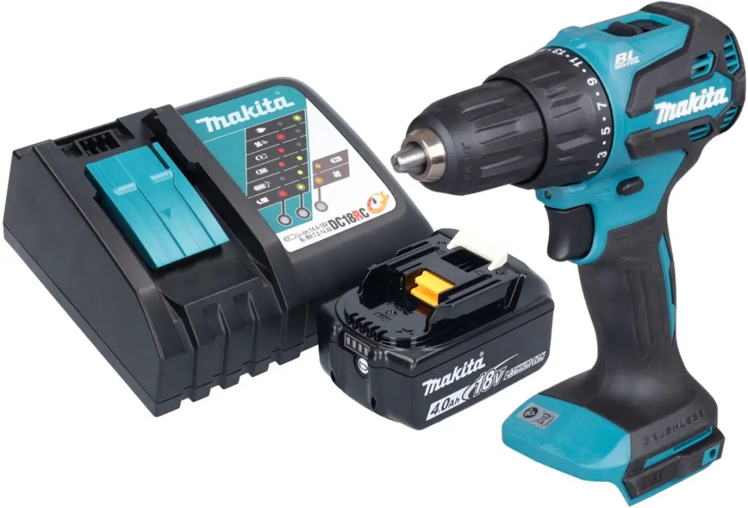 Makita DHP490RM1 Klopboormachine 18V 65Nm Borstelloos