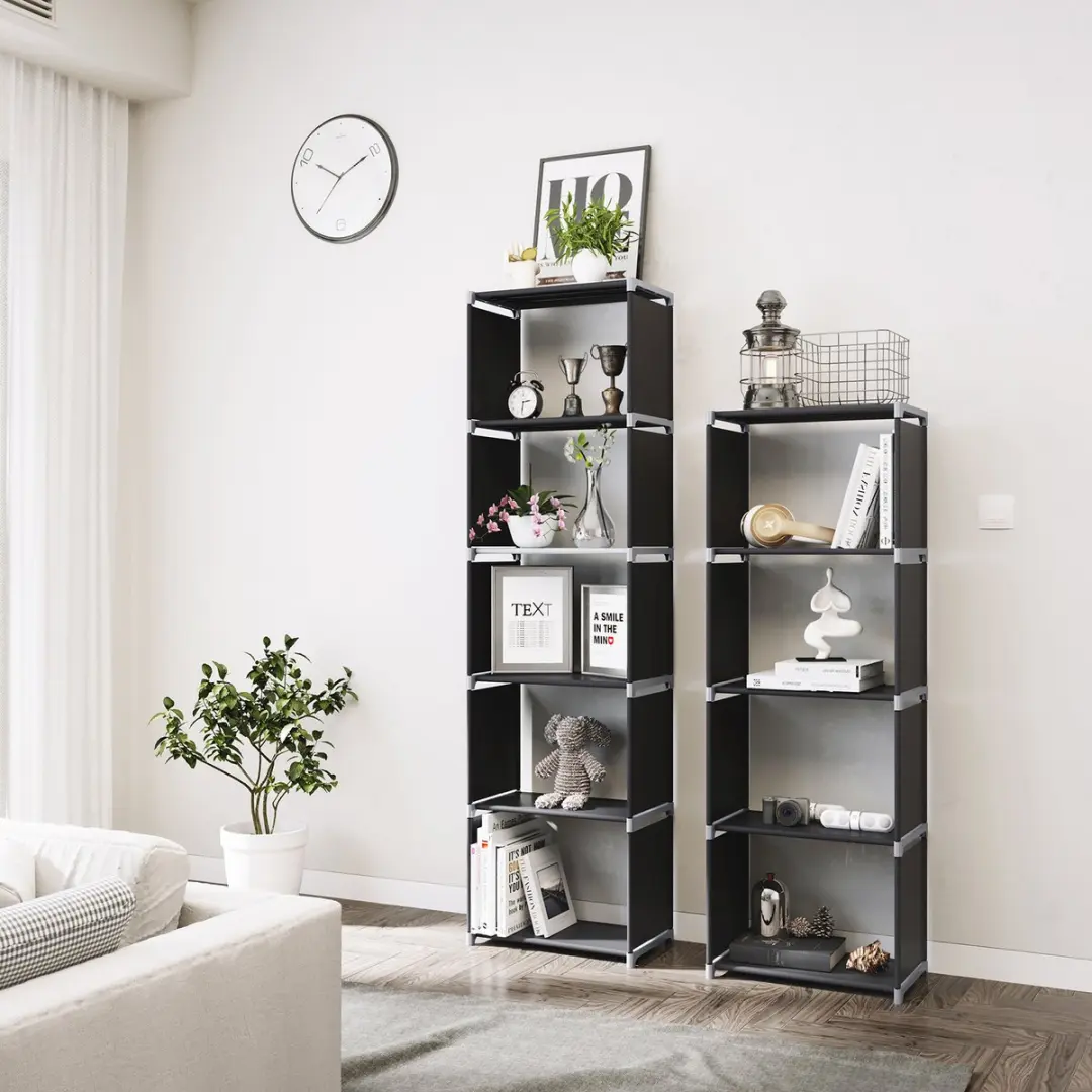 Songmics Stellingkast Opbergrek Kleding - Zwart