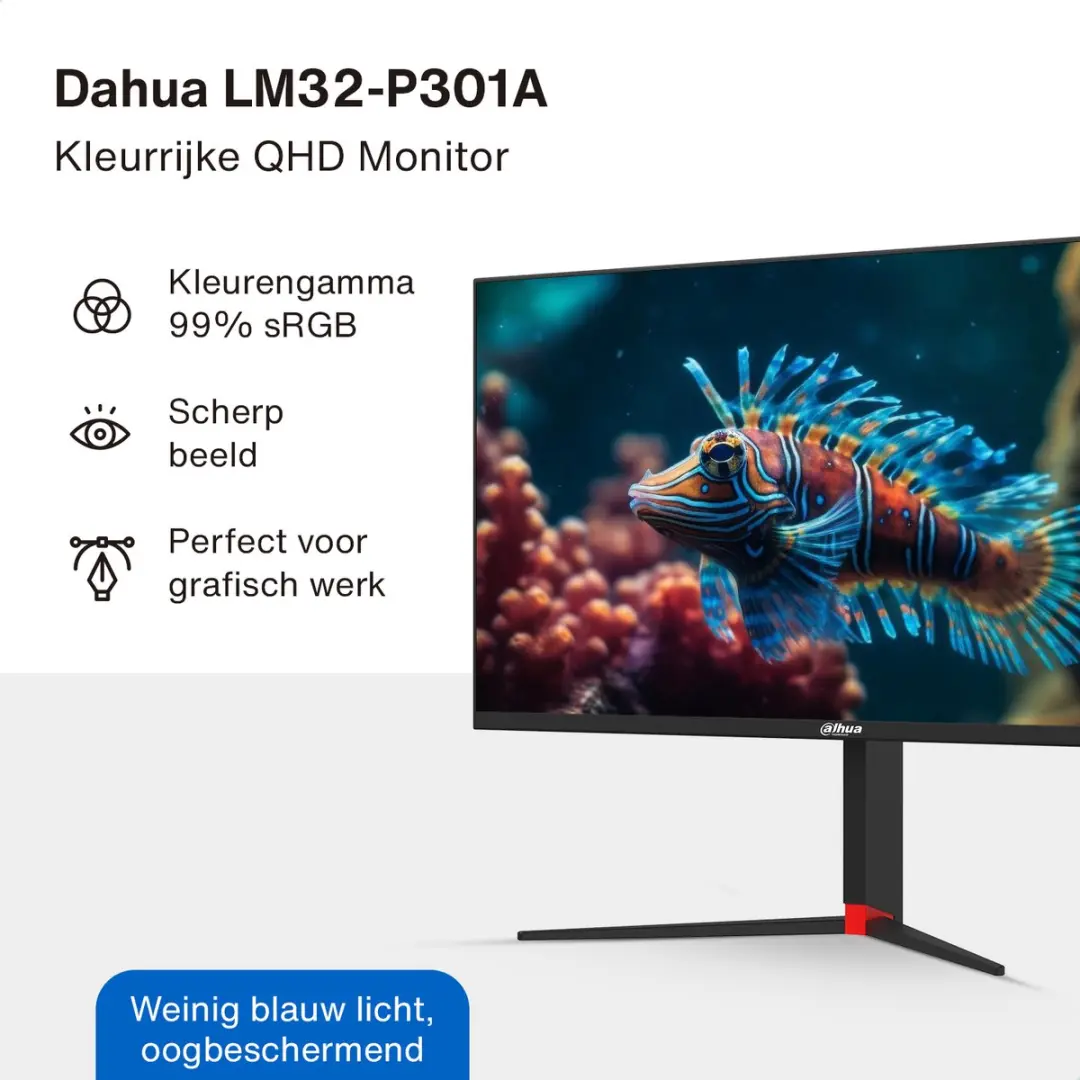 Dahua LM32-P301A QHD Monitor 32 inch - 75Hz - USB-C 65W - afbeelding 2 van 6