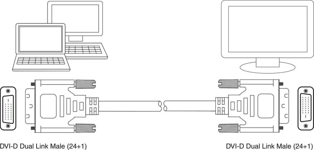 Ewent DVI-D Kabel 2m - Zwart