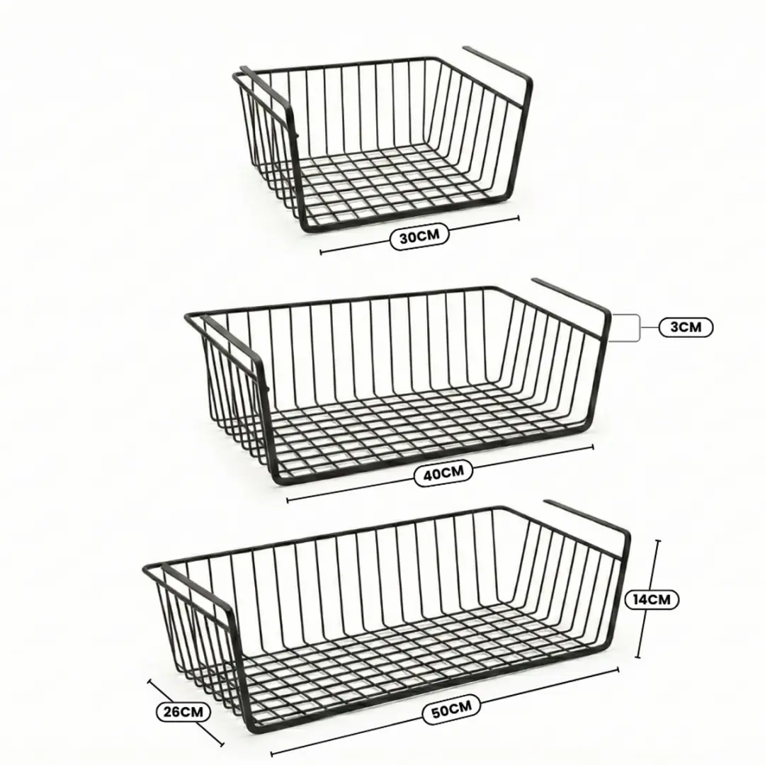 Metaltex Babatex Hangmand Set 3 Stuks - 30/40/50cm - Zwart