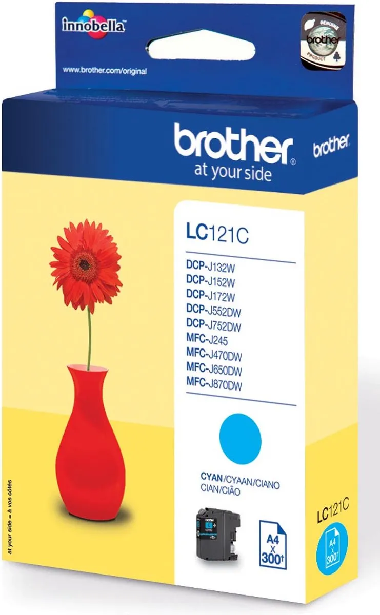 Brother LC-121C Inktcartridge Cyaan