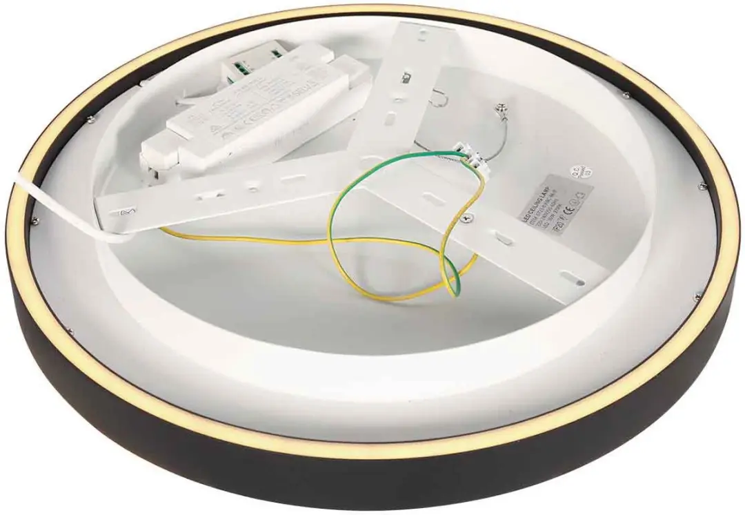 Steinhauer Ringlux 4135ZW Plafondlamp Ø40cm - 2x30W - Zwart - afbeelding 4 van 6