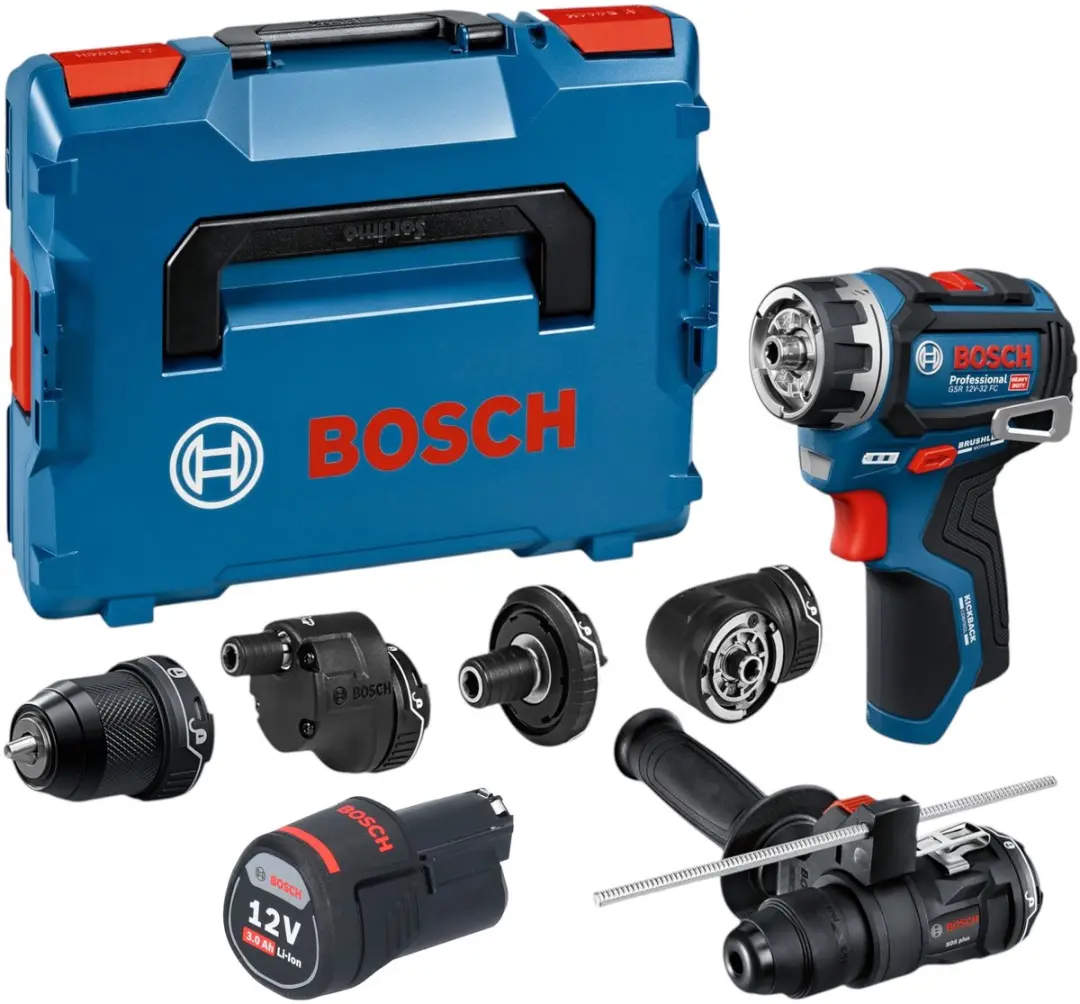 Bosch GSR 12V-32 FC accuboormachine 12 V 31 Nm borstelloos + 1x accu 3,0 Ah + L-