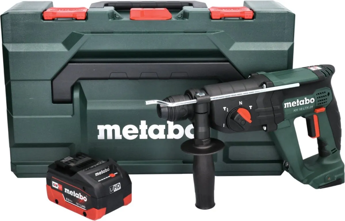 Metabo KH 18 LTX 24 Accu Combihamer - 2.1J SDS-plus - 8.0Ah - afbeelding 5 van 5