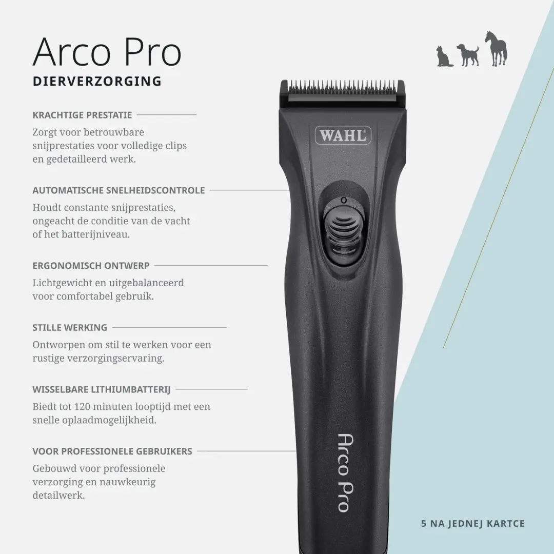 Wahl Arco Pro Draadloze Tondeuse - Grijs