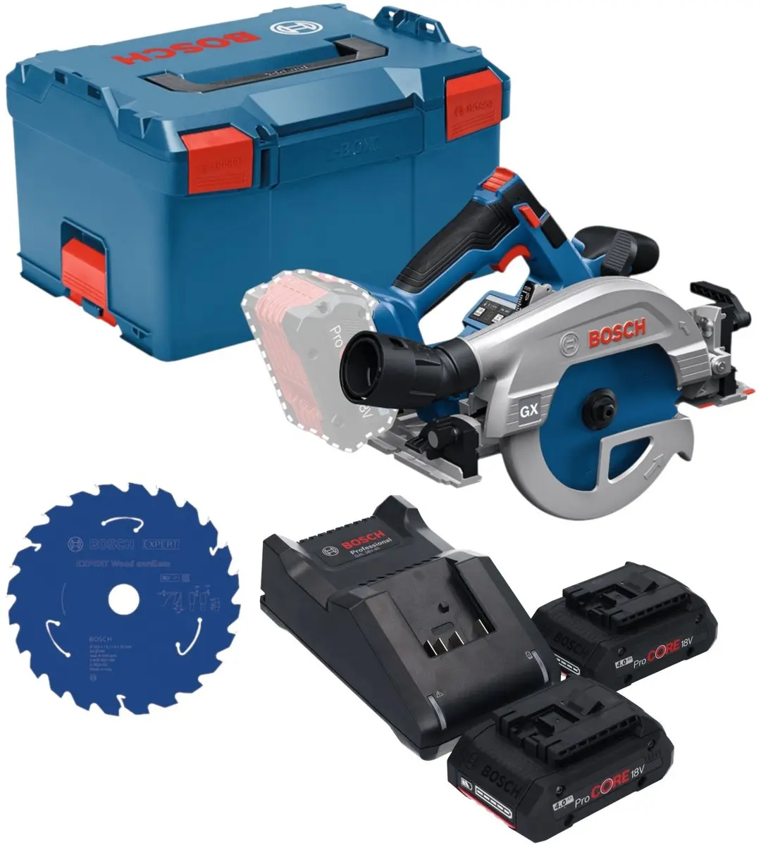 Bosch Professional GKS 18V-57-2 GX Accu-cirkelzaag 165mm
