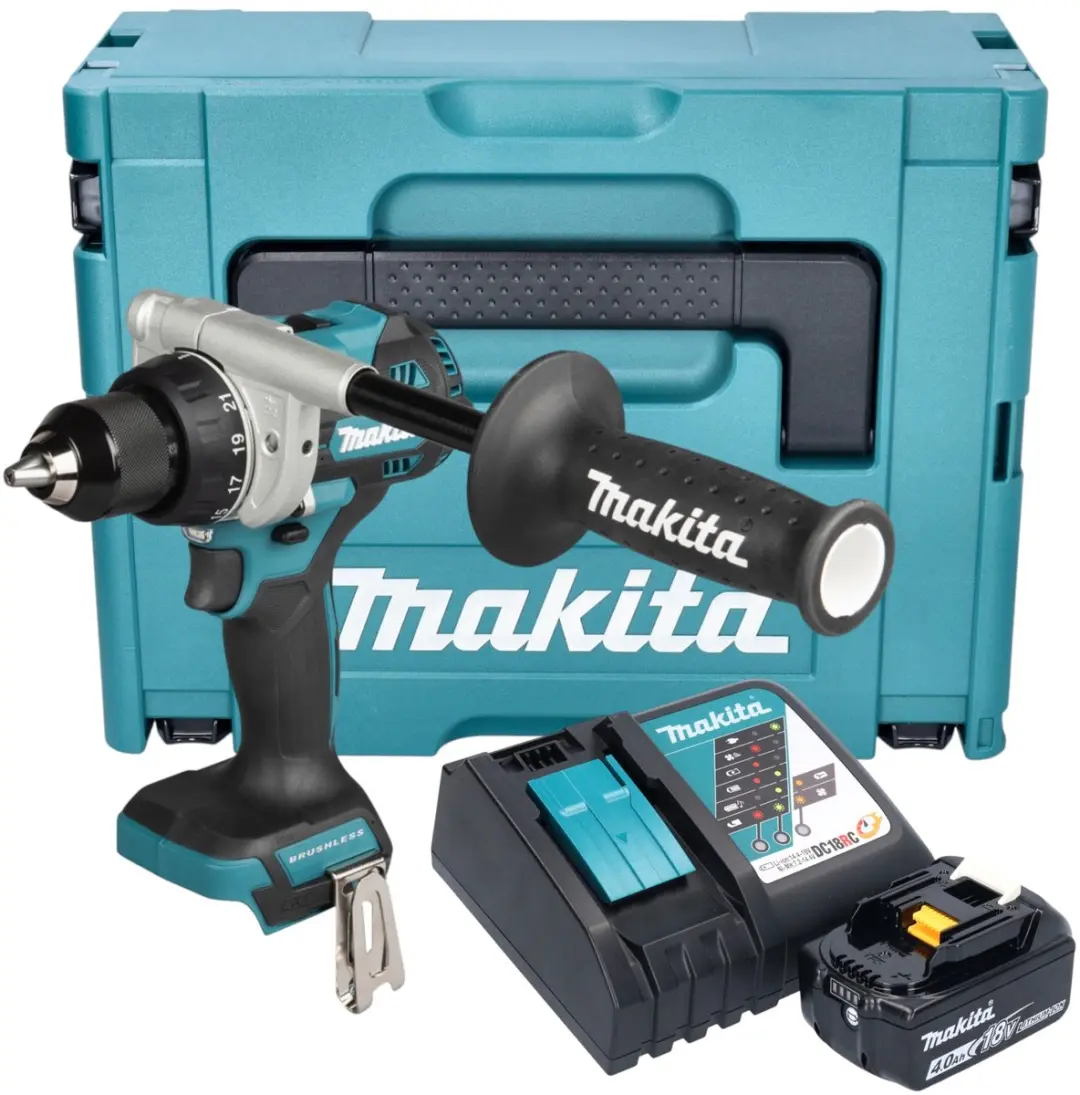 Makita DDF492RM1J Accuboormachine 18V 141Nm Borstelloos