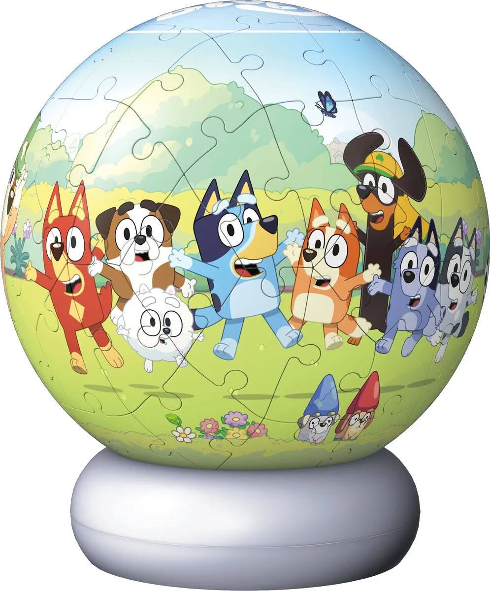Ravensburger Bluey 3D Puzzle-Ball Nachtlicht - 73 Stukjes - afbeelding 6 van 6