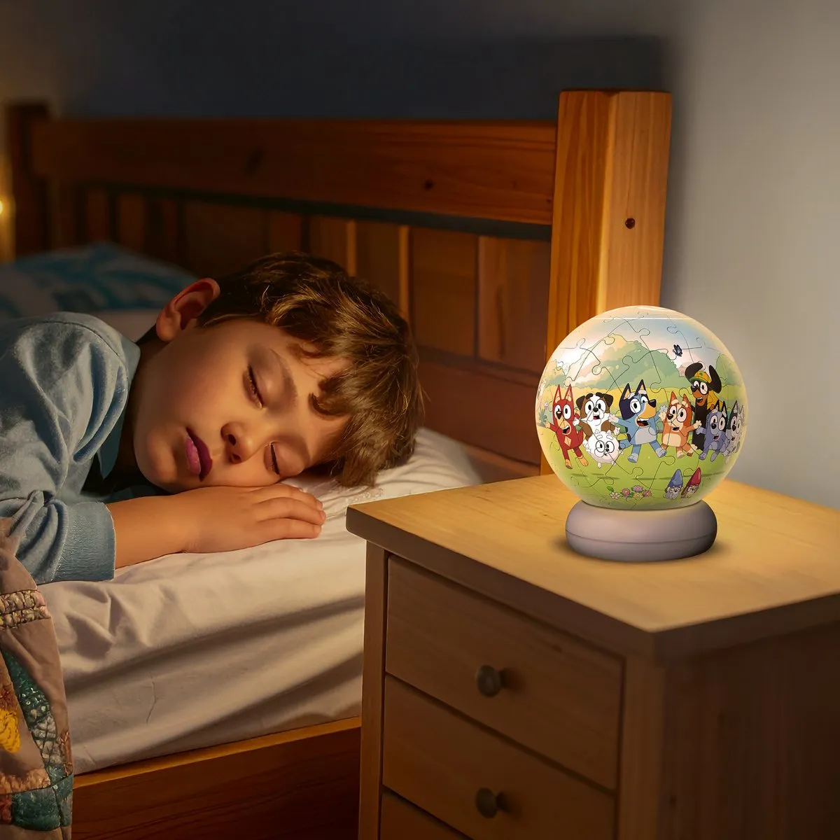 Ravensburger Bluey 3D Puzzle-Ball Nachtlicht - 73 Stukjes