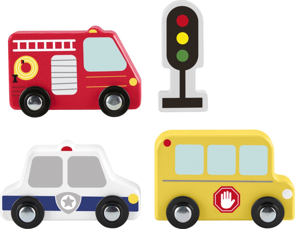 Fisher-Price Wood Set Houten Voertuigen