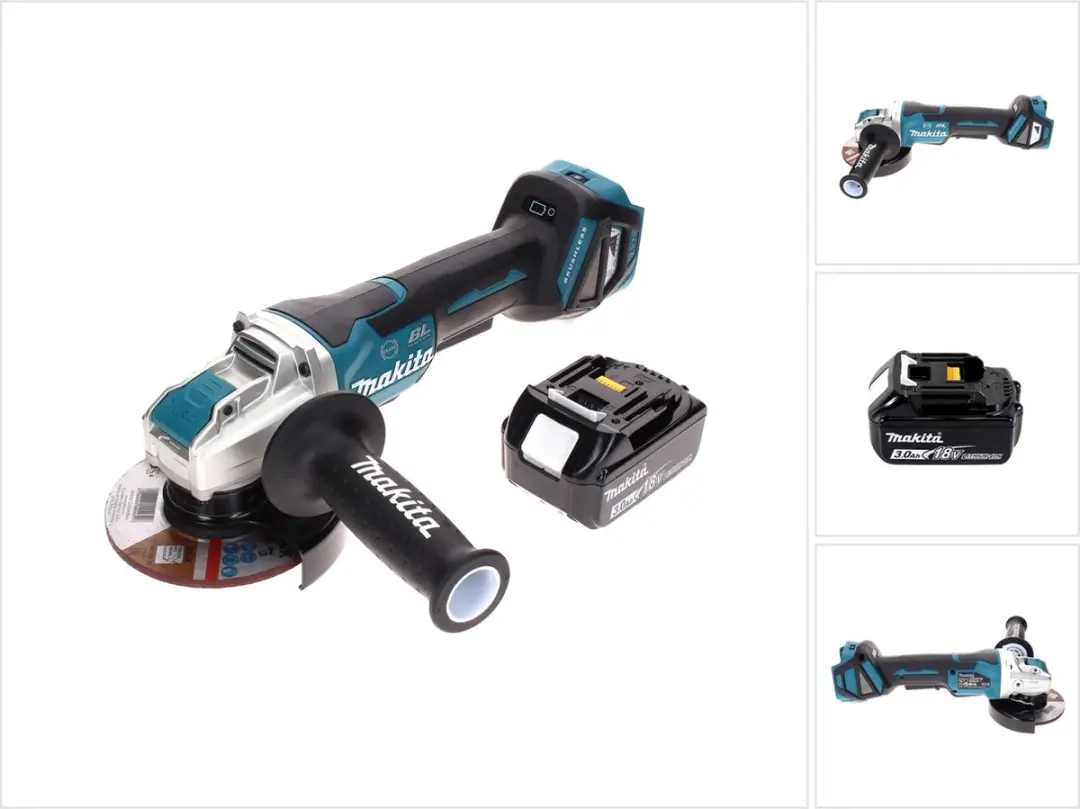 Makita DGA519F1 Snoerloze Haakse Slijper 18V 125mm Brushless X-Lock