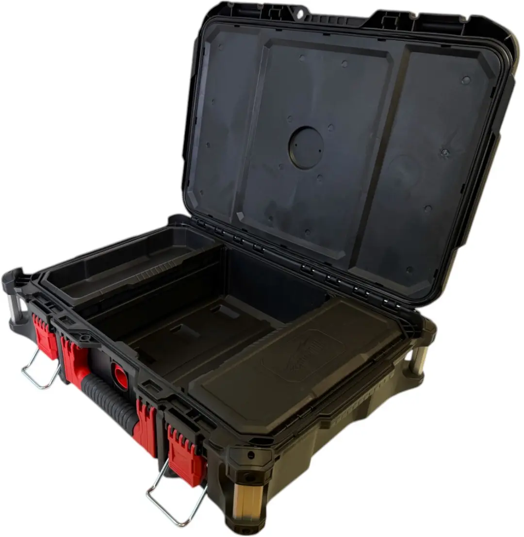 Milwaukee Packout Box 4932464080 - Zwart/Rood