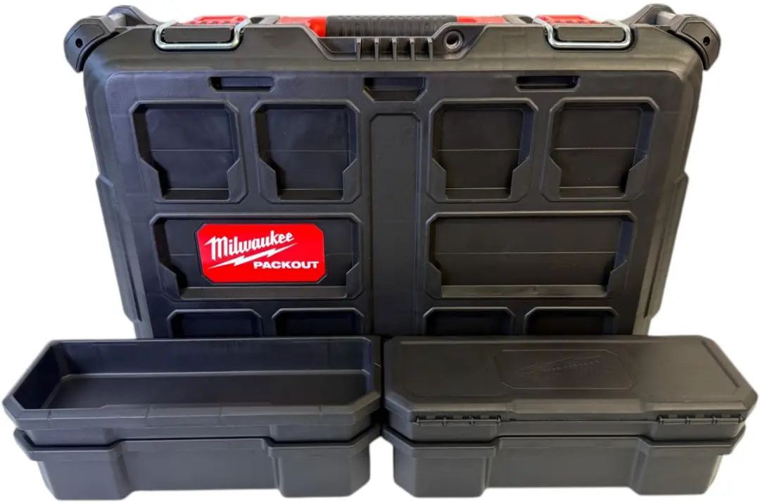 Milwaukee Packout Box 4932464080 - Zwart/Rood - afbeelding 6 van 6