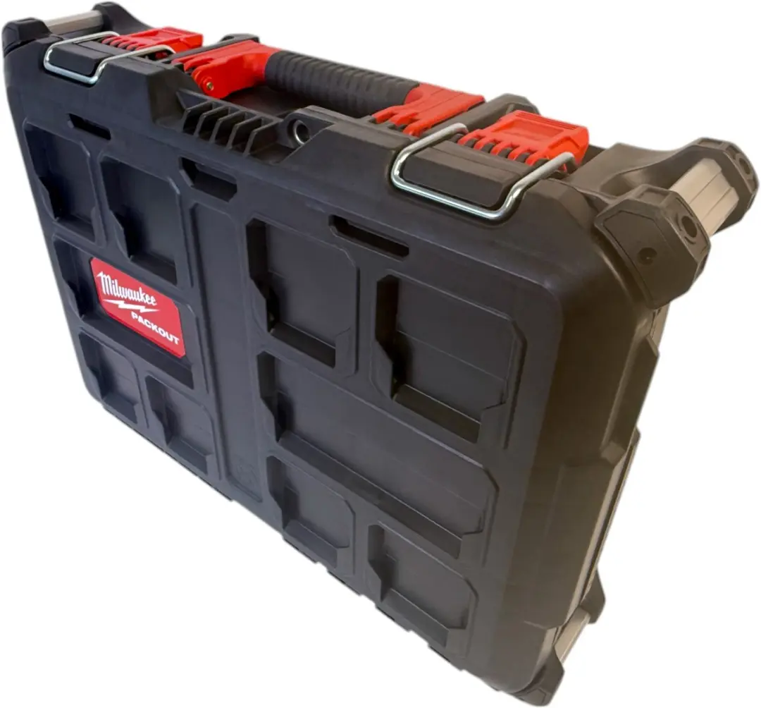 Milwaukee Packout Box 4932464080 - Zwart/Rood