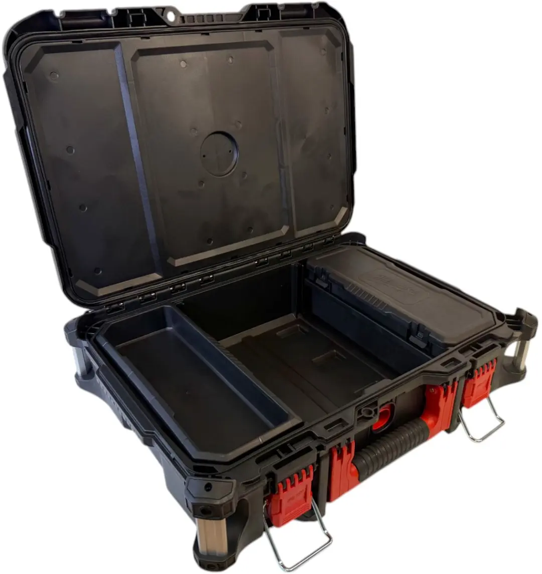 Milwaukee Packout Box 4932464080 - Zwart/Rood