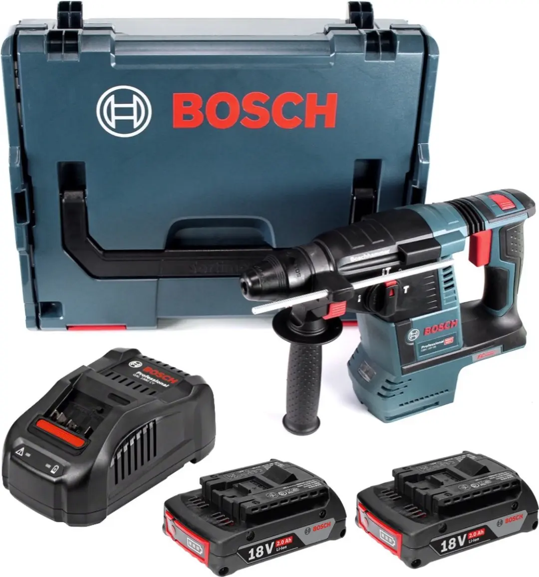 Bosch Professional GBH 18V-26 Accuklopboormachine SDS-plus - 2x 2.0Ah