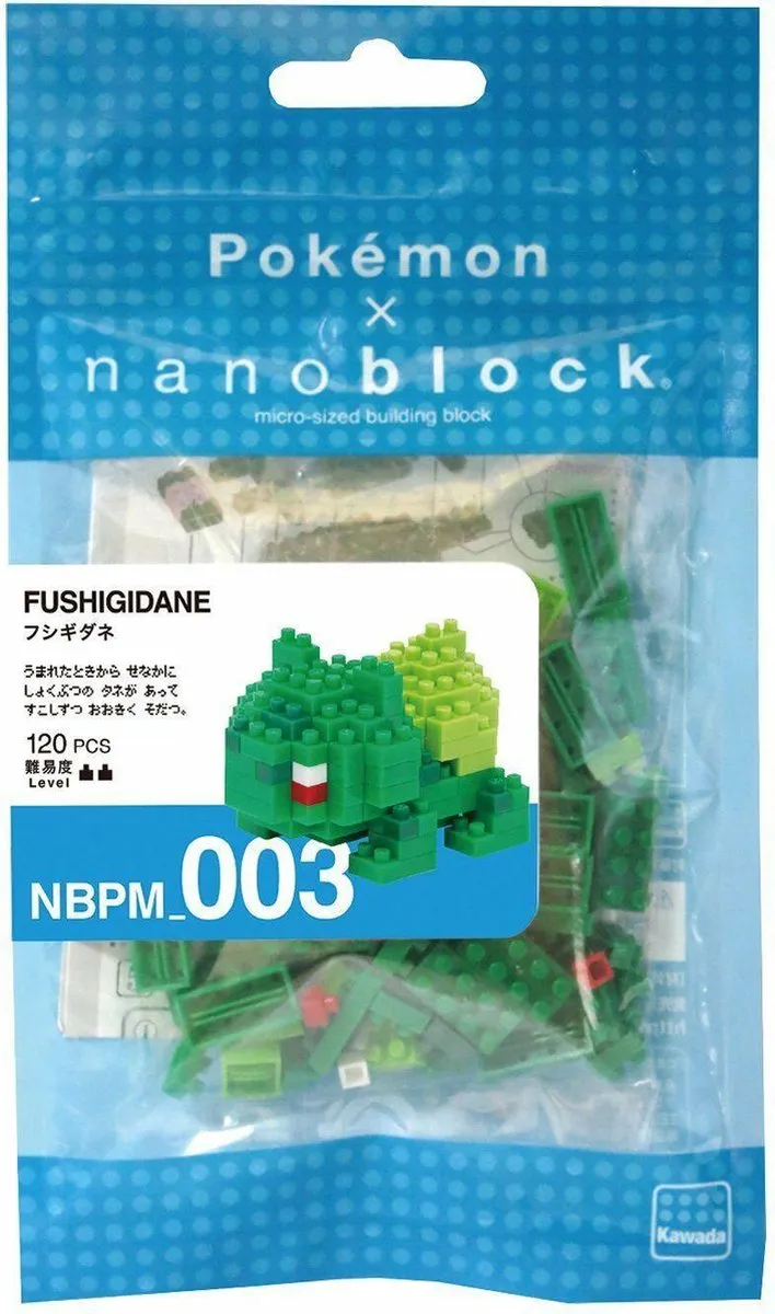 Bandai Namco Nanoblock Bulbasaur NBPM-003 - 120 Stukken - Multi