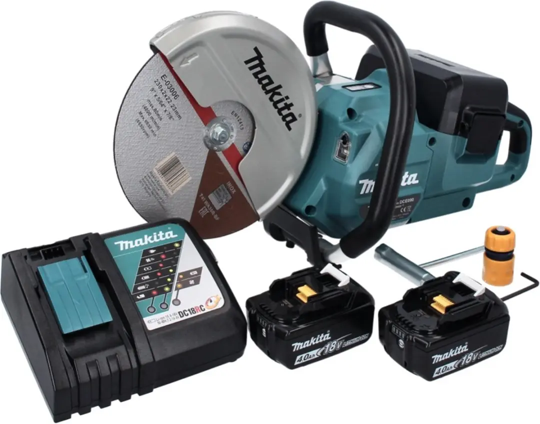 Makita DCE090RM2X1 Accu-doorslijpmachine 230mm - 2x 4,0Ah accu
