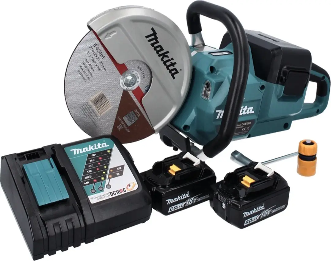 Makita DCE090RG2X1 Accu-doorslijpmachine 230mm - 36V - 2x 6,0Ah + oplader
