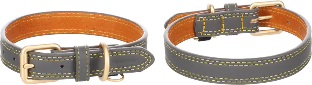 Flamingo Virginia Halsband Hond Grijs S/M 31-39cm