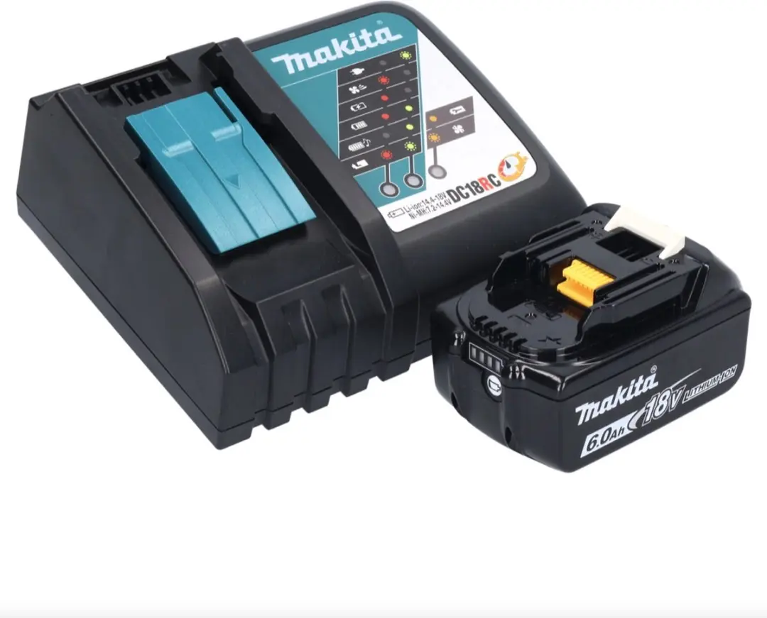 Makita DHS661RG1J Accu-Handcirkelzaag 18V 165mm - Borstelloos - 6,0Ah + Oplader
