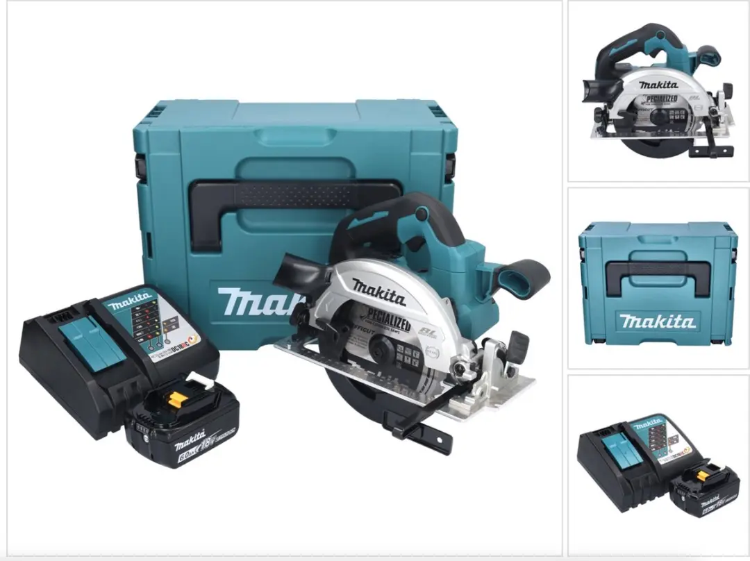 Makita DHS661RG1J Accu-Handcirkelzaag 18V 165mm
