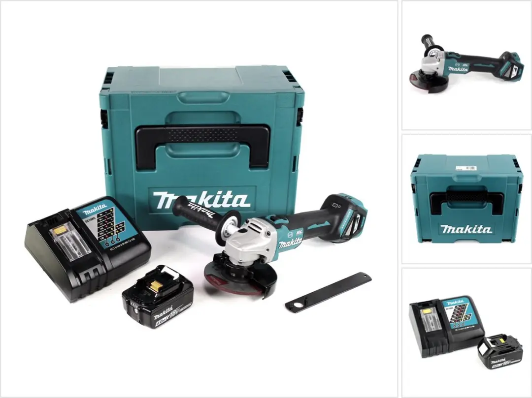 Makita DGA 513 RM1J Haakse Slijper 18V 125mm