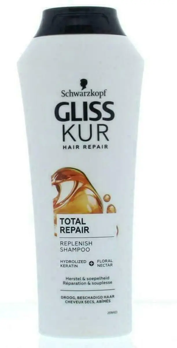 Gliss-Kur Shampoo Total Repair 250ml - 6 Stuks