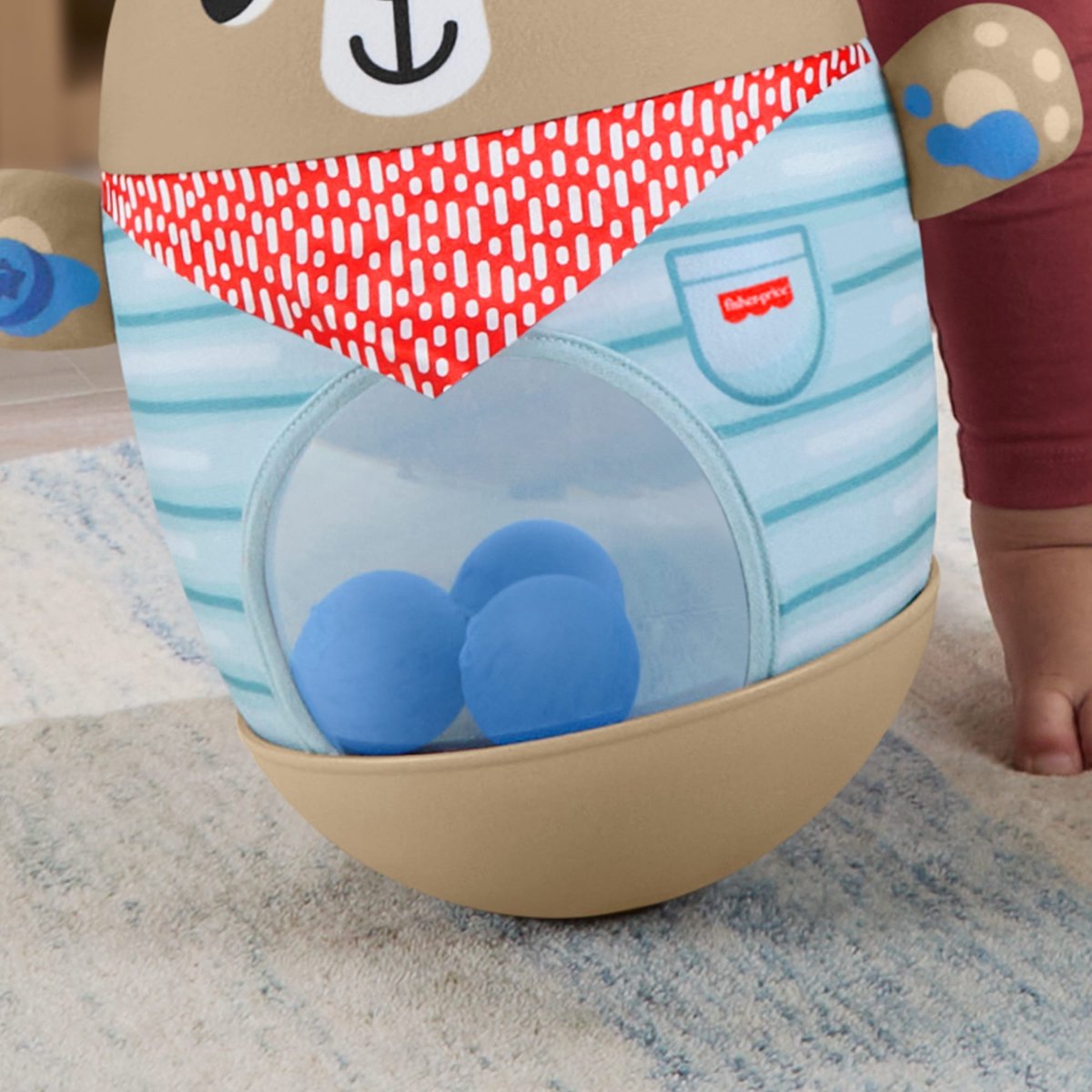 Fisher-Price Vriendschapsbos Duw en Wiebel Opblaasbare Beer