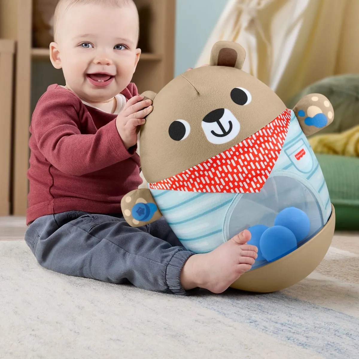 Fisher-Price Vriendschapsbos Duw en Wiebel Beer JLB83 - Meerkleurig