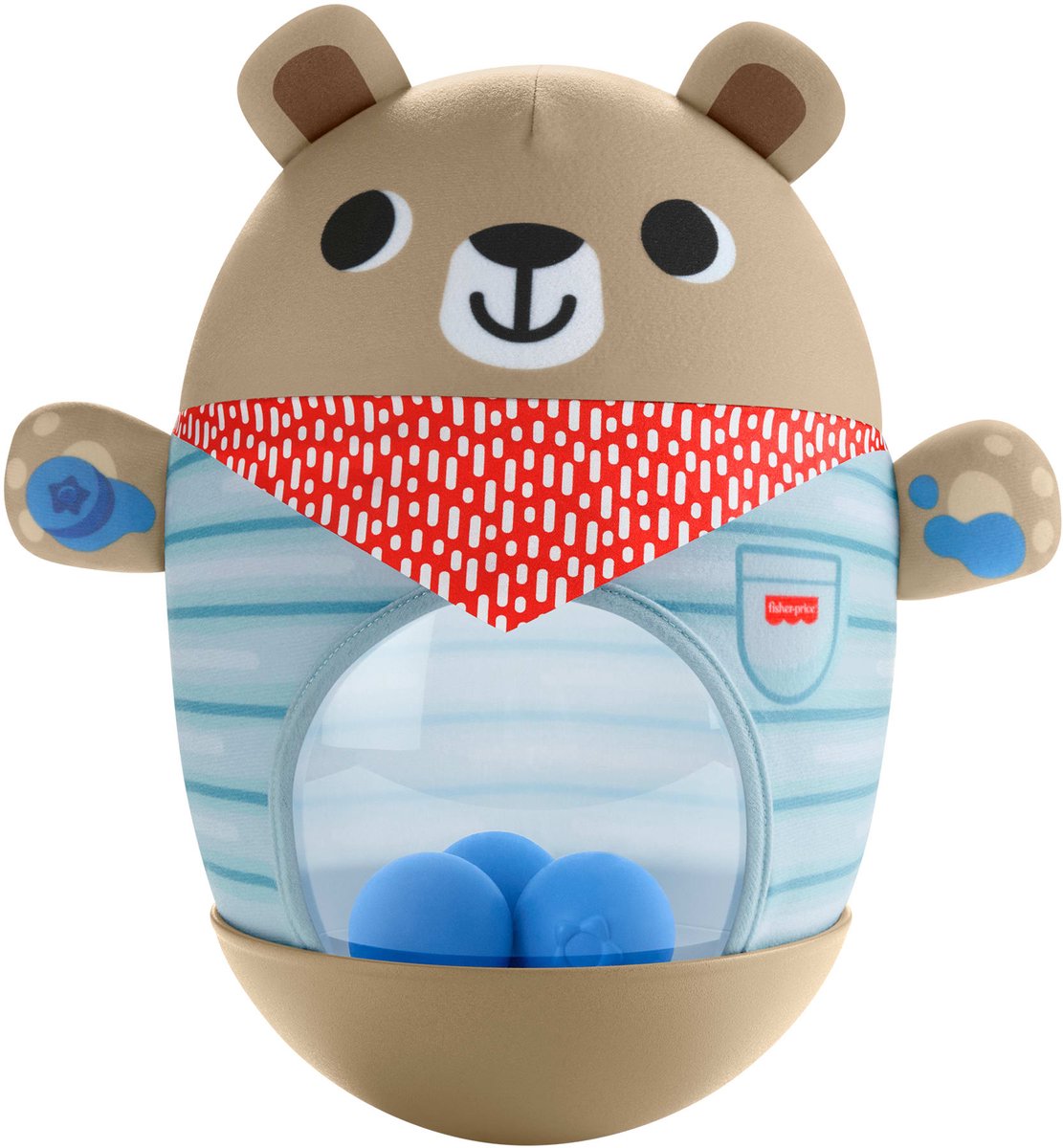 Fisher-Price Vriendschapsbos Duw en Wiebel Opblaasbare Beer