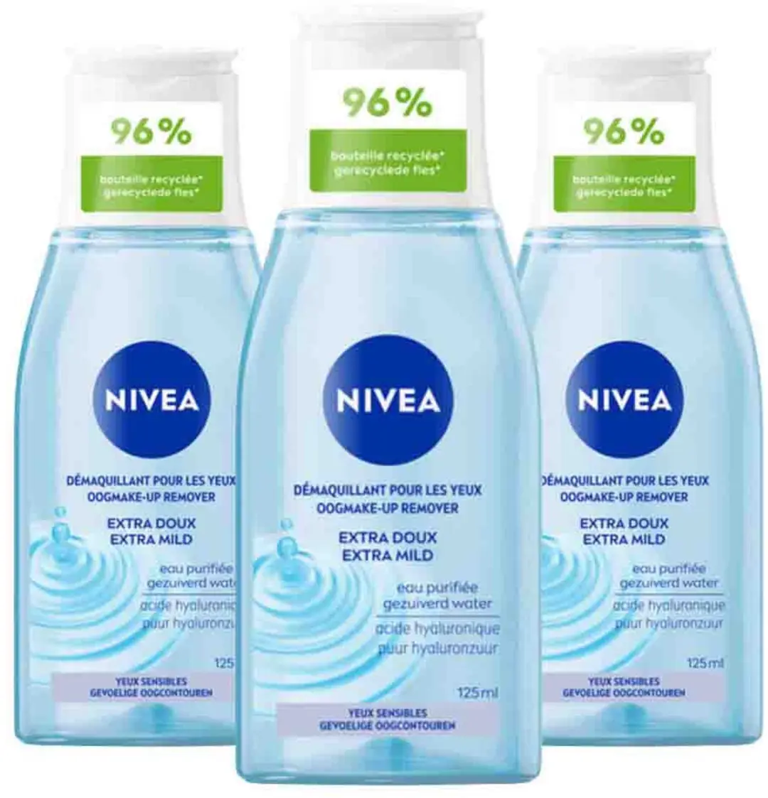 NIVEA Oogmake-upremover Extra Mild 3x125ml